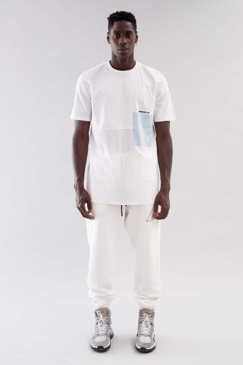 WHITE BICOLOR TEE - Image 2