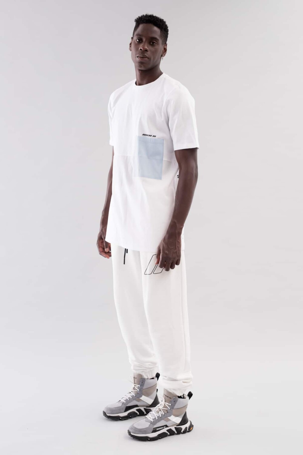 WHITE BICOLOR TEE